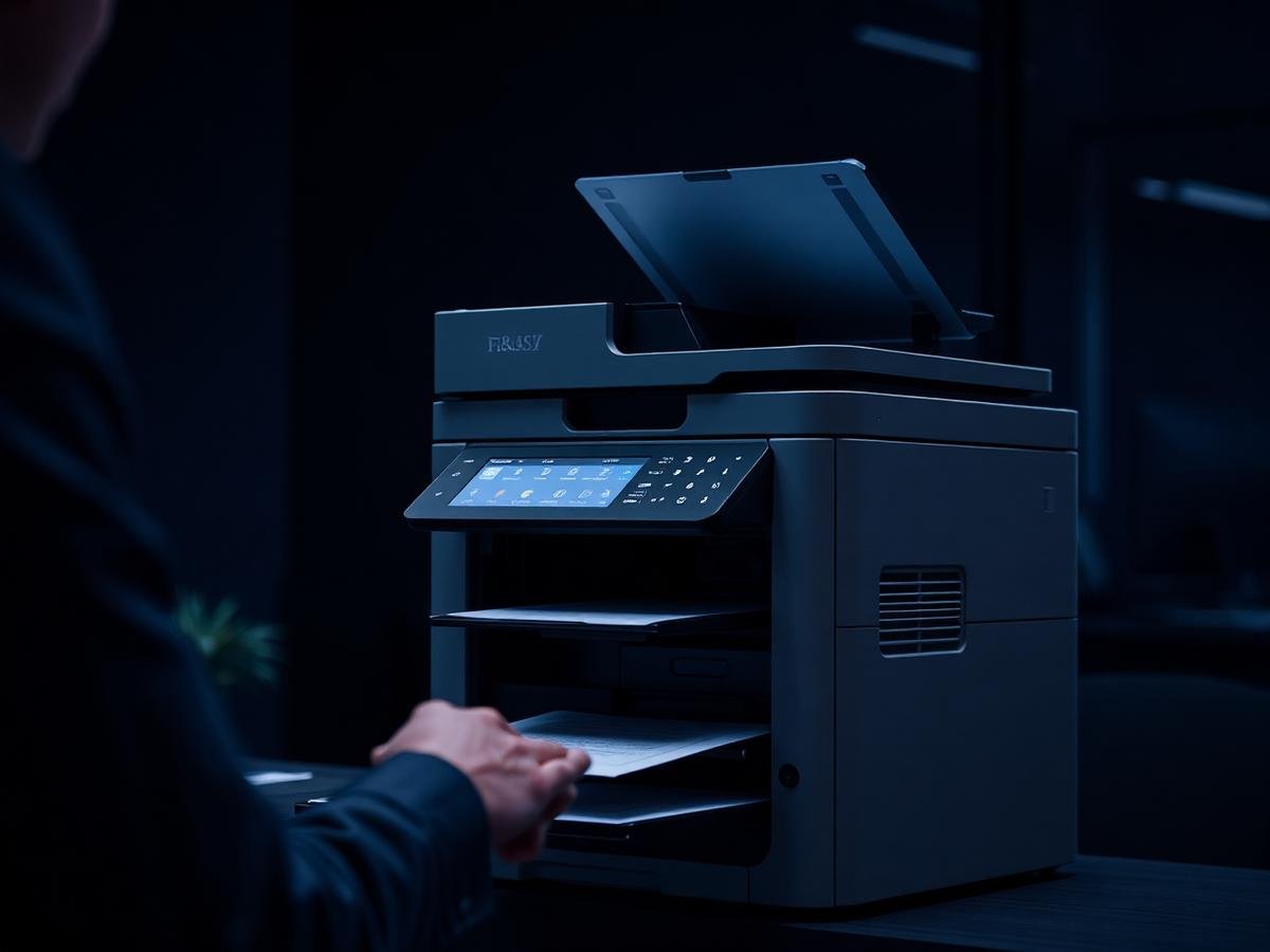 Equipamento multifuncional em ambiente corporativo atendido pela IMPRIMA